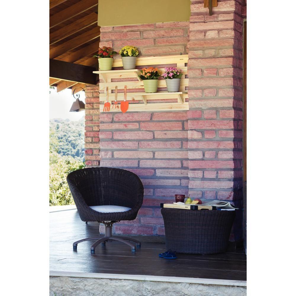 Painel Floreira Tramontina Em Madeira Maciça Duas Prateleira - 2