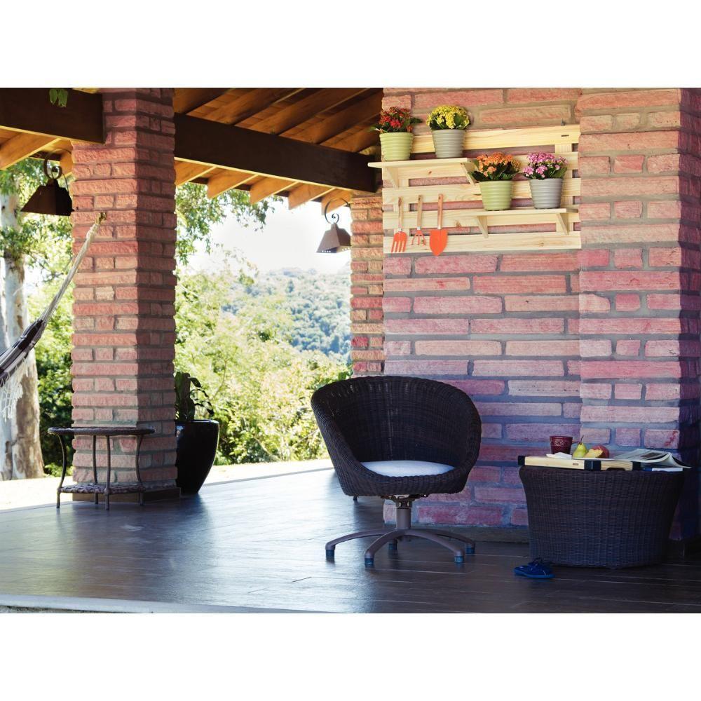 Painel Floreira Tramontina Em Madeira Maciça Duas Prateleira - 5