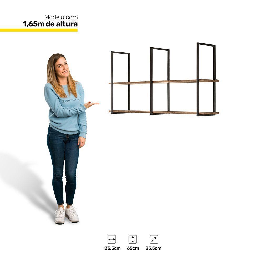 Conjunto 2 Prateleiras Industrial Multiuso Wire Bp 15mm - 2