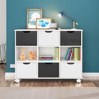 Nicho Organizador C/ 6 Gavetas Q01 Branco/Preto E Branco - 2