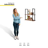 Kit 2 Prateleiras Industrial Multiuso Com 2 Tampos Bp 15mm - 3