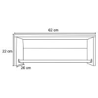 Kit 04 Nichos Suspenso Dakar com Cabideiro Preto - D´rossi - 2