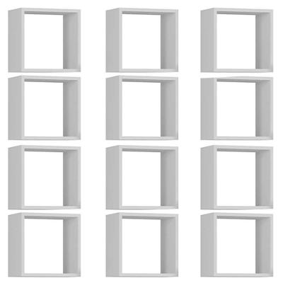 Kit 12 Nichos Organizador 30x30cm Branco