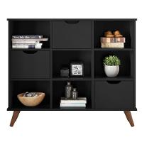 Nicho Organizador C/ 3 Gavetas Q01 Preto/Preto - 1