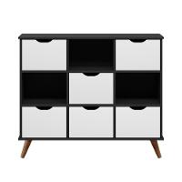 Nicho Organizador C/ 6 Gavetas Q01 Preto/Branco - 3