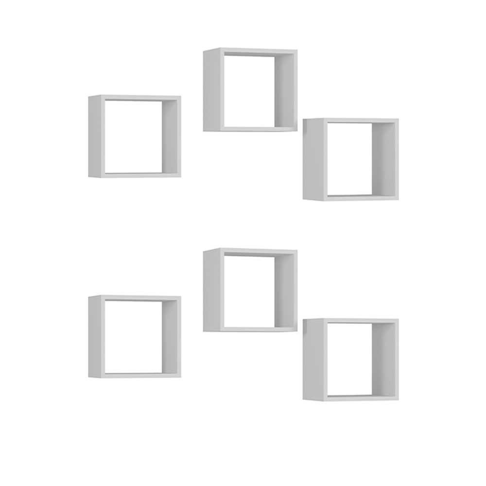 Kit 6 Nichos Organizador 30x30cm Branco - 1