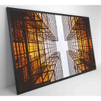 Quadro Arquitetura Espelhos 90x60 Cm Tecido Canvas - 12