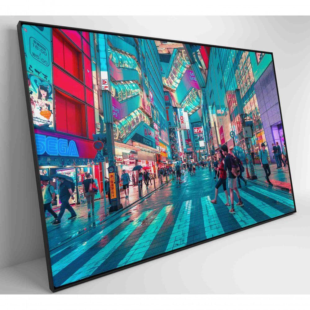 Quadro Rua Em Tókio 90x60 Cm Tecido Canvas - 4