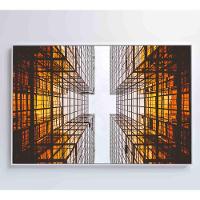 Quadro Arquitetura Espelhos 120x80 Cm Vidro Impresso - 2