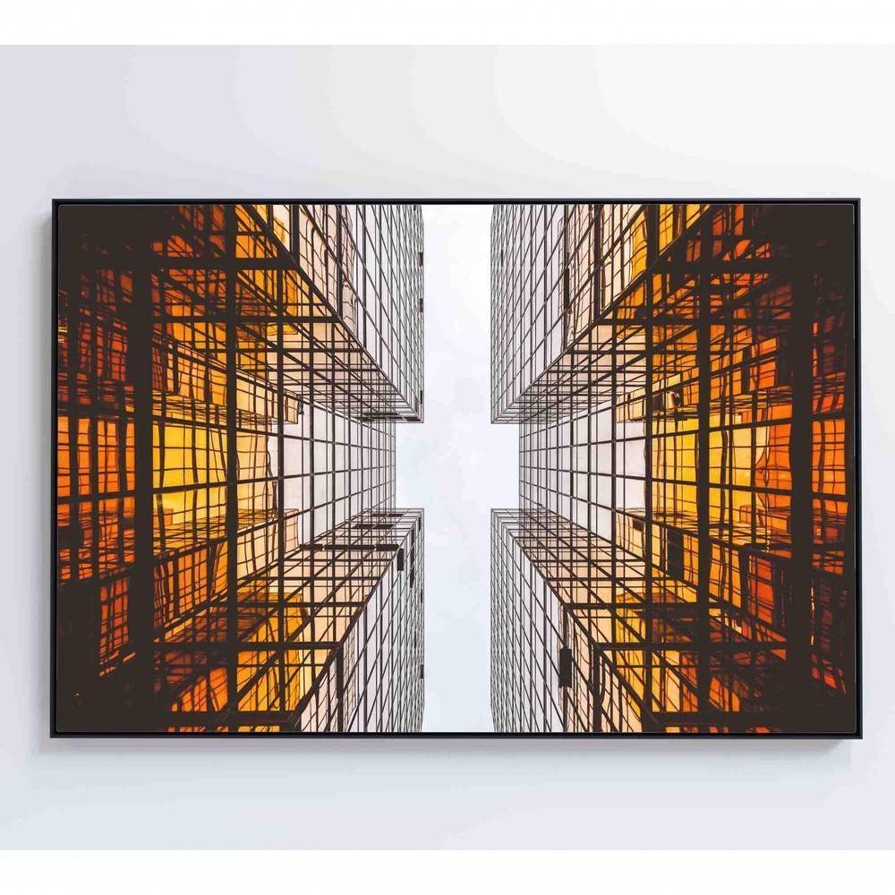 Quadro Arquitetura Espelhos 90x60 Cm Vidro Impresso - 3