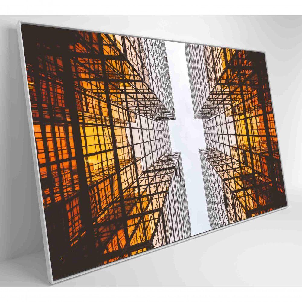 Quadro Arquitetura Espelhos 90x60 Cm Vidro Impresso - 7