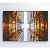 Quadro Arquitetura Espelhos 90x60 Cm Vidro Impresso - 3