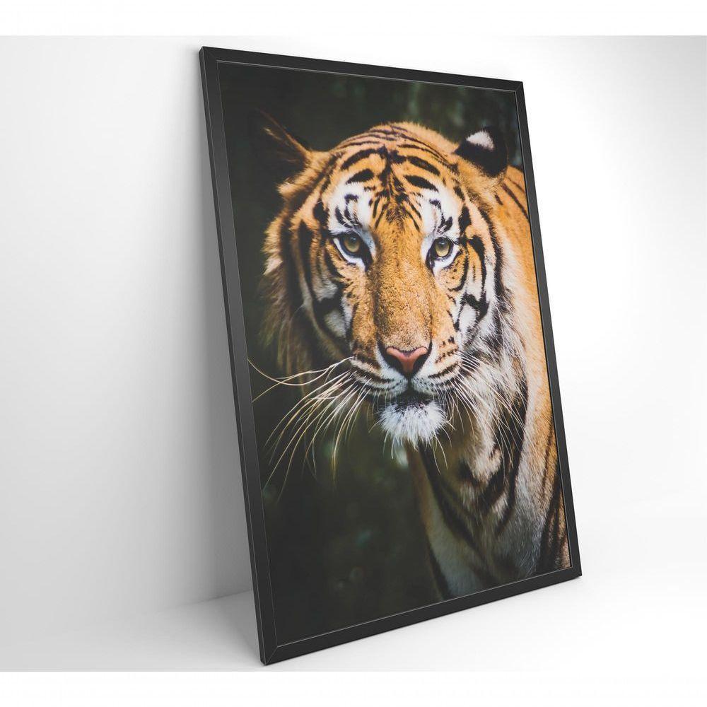 Quadro Tigre 40x60 Cm Tecido Canvas - 4