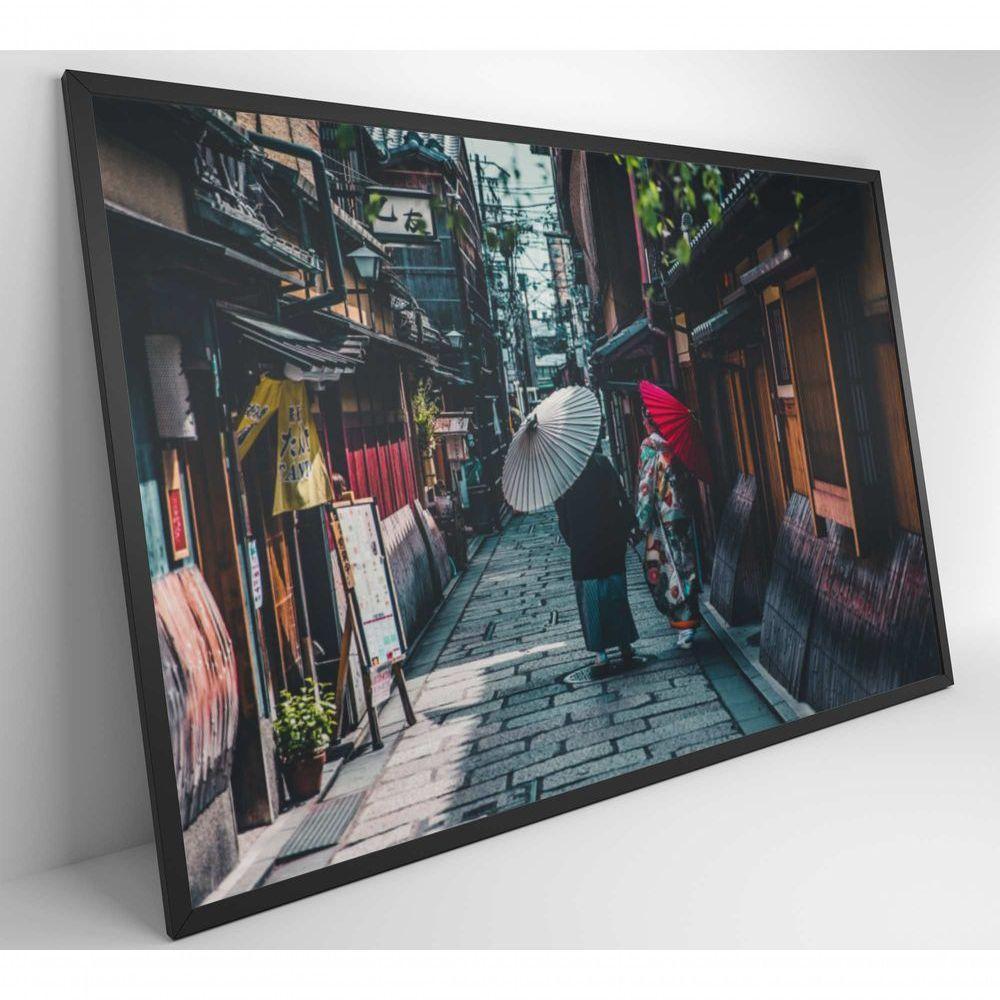 Quadro Viela Festival Japonês 60x40 Cm Tecido Canvas - 5