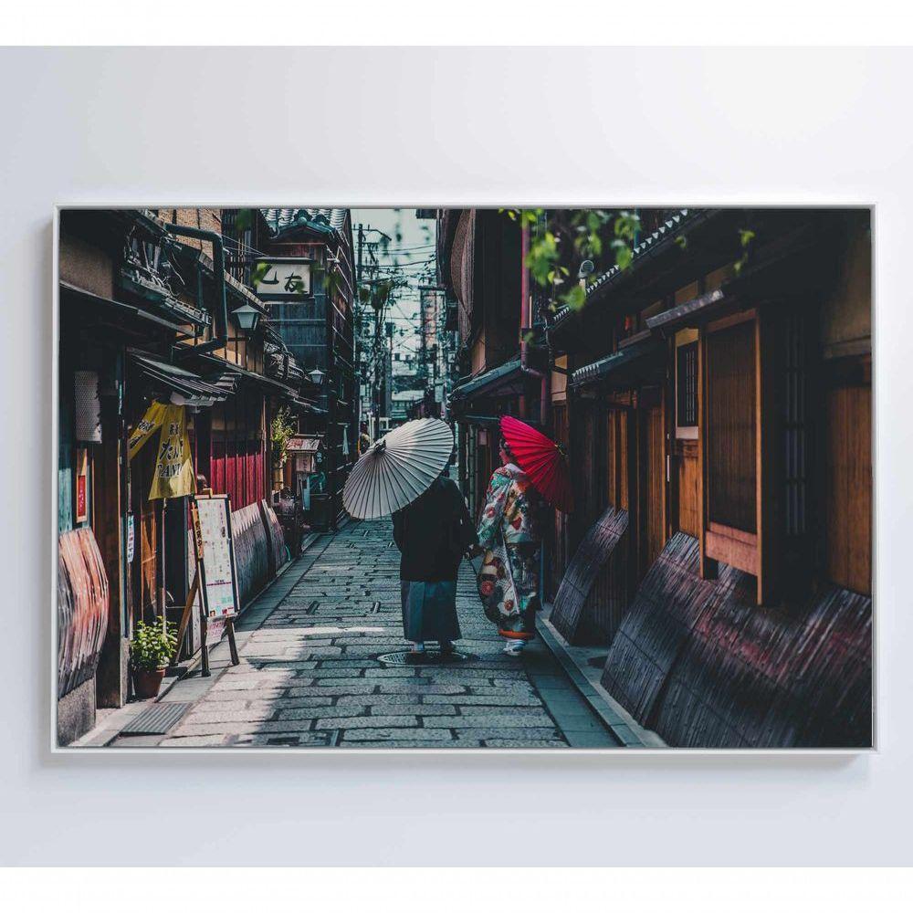 Quadro Viela Festival Japonês 60x40 Cm Tecido Canvas - 6