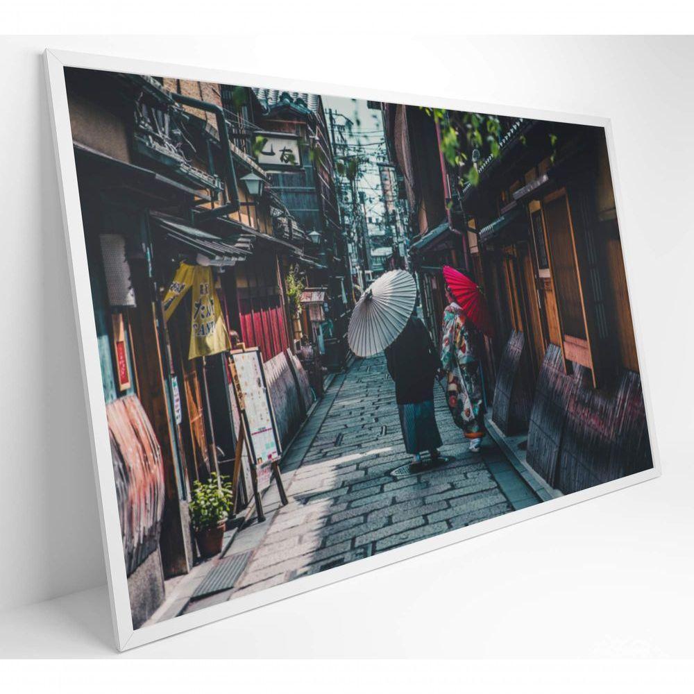 Quadro Viela Festival Japonês 60x40 Cm Tecido Canvas - 8