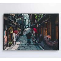 Quadro Viela Festival Japonês 60x40 Cm Tecido Canvas