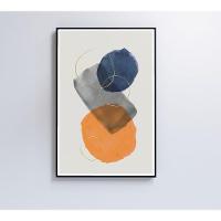 Quadro Abstrato Círculo 2 80x120 Cm Tecido Canvas - 3