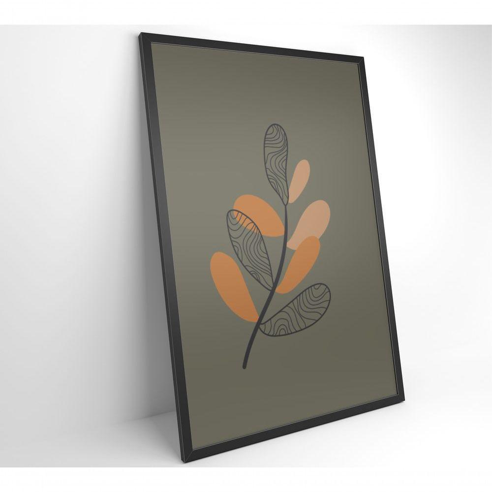 Quadro Abstrato Flores 40x60 Cm Tecido Canvas - 8