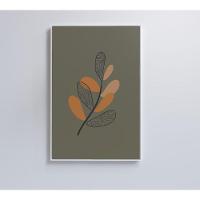 Quadro Abstrato Flores 40x60 Cm Tecido Canvas - 1