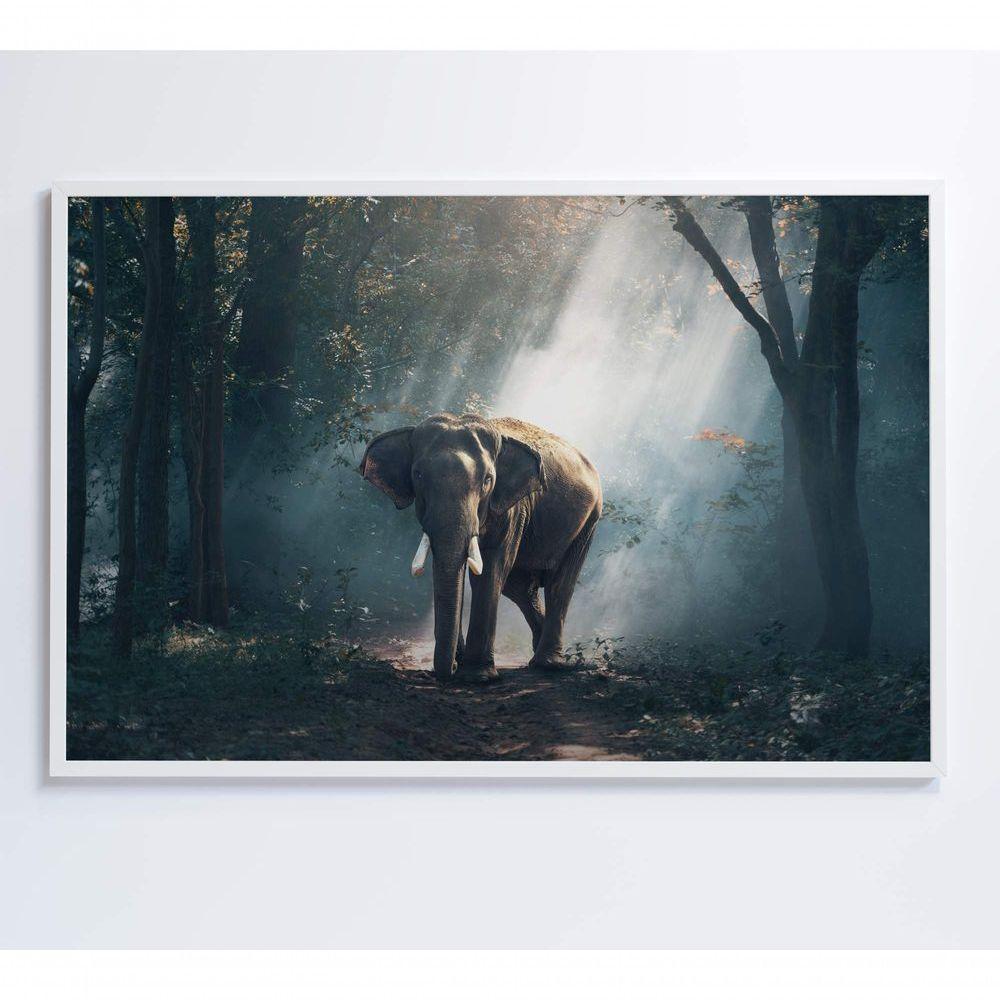 Quadro Elefante 60x40 Cm Tecido Canvas - 2