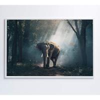 Quadro Elefante 60x40 Cm Tecido Canvas - 3