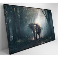 Quadro Elefante 60x40 Cm Tecido Canvas - 8