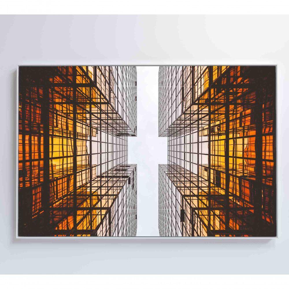 Quadro Arquitetura Espelhos 120x80 Cm Tecido Canvas - 2
