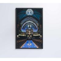 Quadro Arquitetura Igreja Gótica 40x60 Cm Tecido Canvas - 2