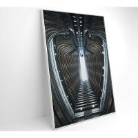 Quadro Arquitetura Oval 80x120 Cm Tecido Canvas - 16