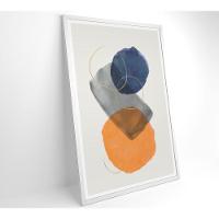 Quadro Abstrato Círculo 2 60x90 Cm Tecido Canvas - 8