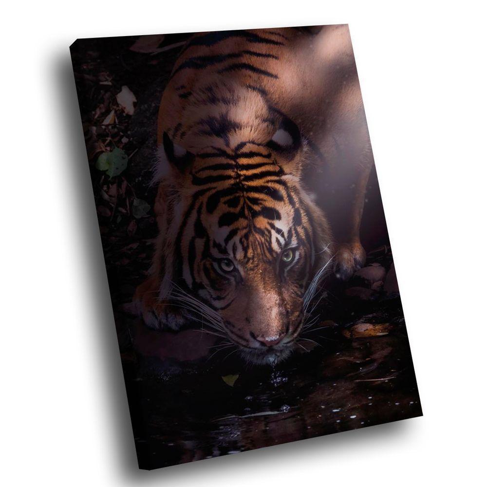 Quadro Tigre Dark -- Br Artes - 1