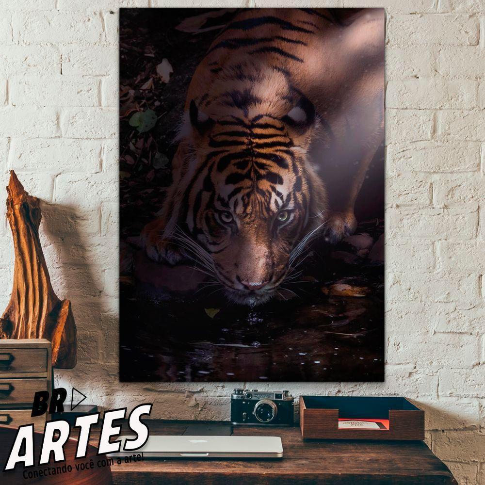 Quadro Tigre Dark -- Br Artes - 3