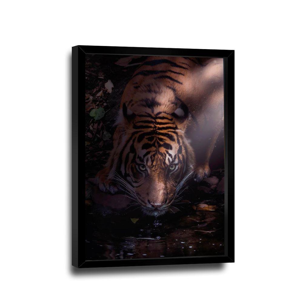 Quadro Tigre Dark -- Br Artes - 4