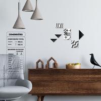 Geométrico 1 Quadro Com 6 Peças 6mm Placa Soft Touch - 6