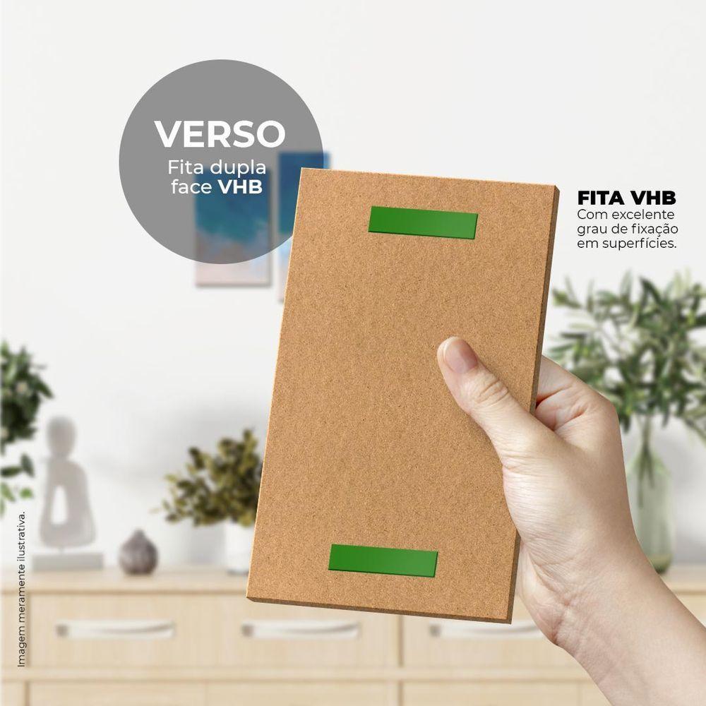 Praia Quadro Com 3 Peças 6mm Placa Soft Touch - 3