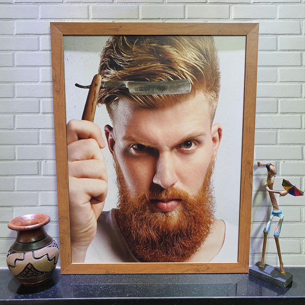Quadros Barba Barbearia 35cmx45cms Modelo 1 - 1