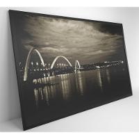 Quadro Ponte Jk Brasília 60x40 Cm Adesivo Fotográfico - 8