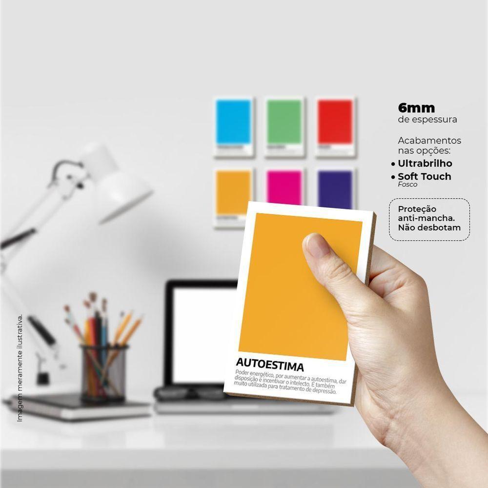 Terapia Das Cores Quadro Com 6 Peças 6mm Placa Ultra-brilho - 4