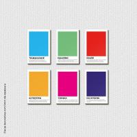 Terapia Das Cores Quadro Com 6 Peças 6mm Placa Ultra-brilho - 1