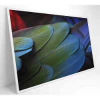 Quadro Penas Verdes 120x80 Cm Tecido Canvas - 9