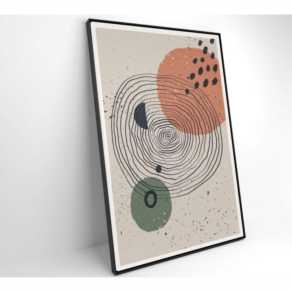 Quadro Abstrato Circulo E Pontos 2 120x80 Cm Vidro Impresso - 5