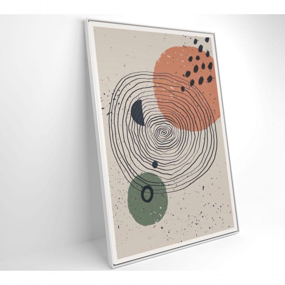 Quadro Abstrato Circulo E Pontos 2 120x80 Cm Vidro Impresso - 6