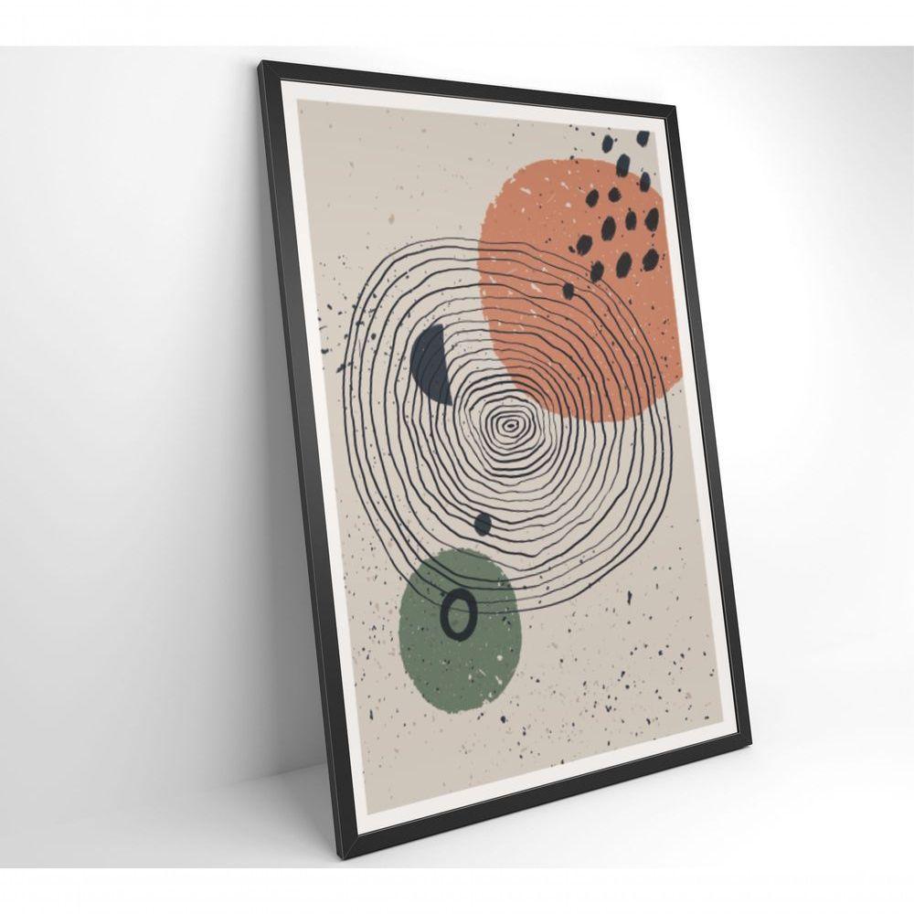 Quadro Abstrato Circulo E Pontos 2 120x80 Cm Vidro Impresso - 7