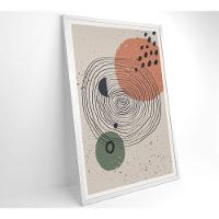 Quadro Abstrato Circulo E Pontos 2 120x80 Cm Vidro Impresso - 8