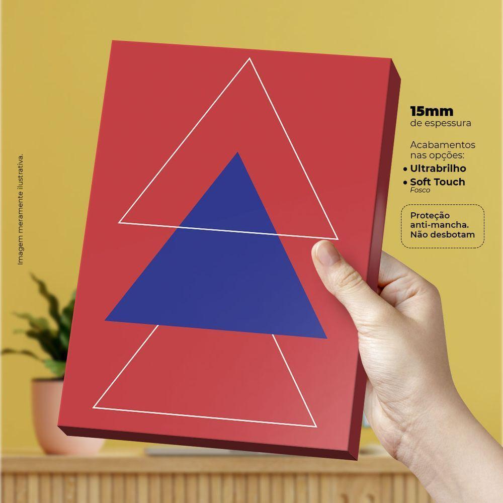 Triângulos - Quadro Ou Placa Decorativa Com 1 Peça 15mm - 3