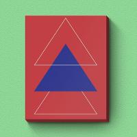 Triângulos - Quadro Ou Placa Decorativa Com 1 Peça 15mm - 1