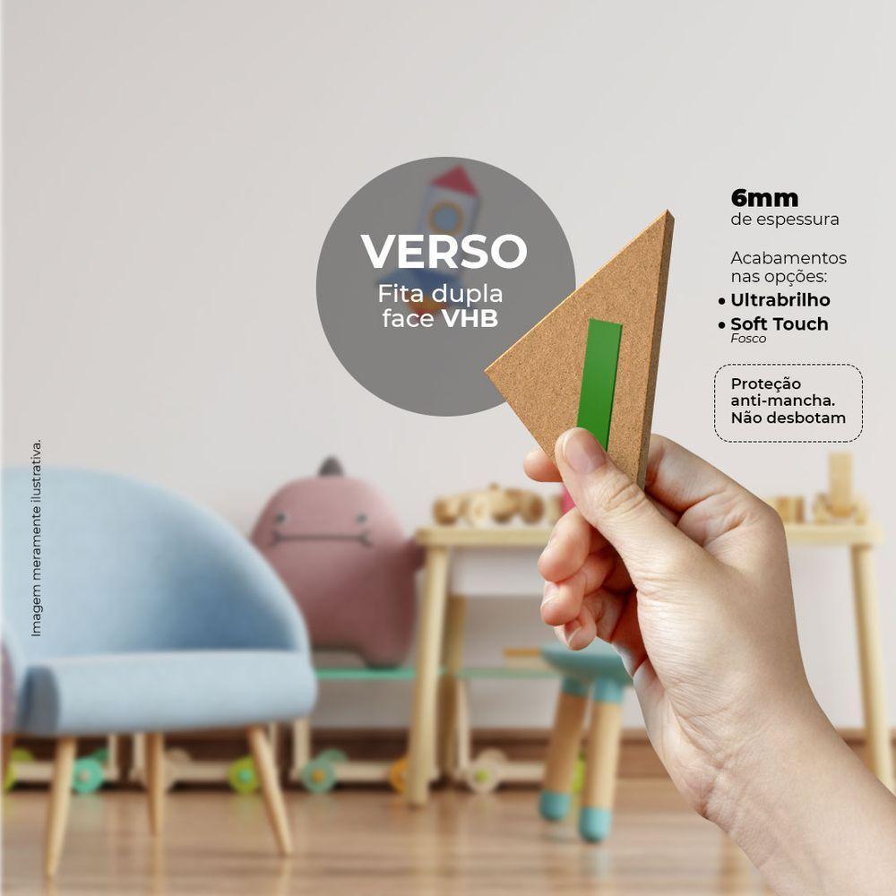 Foguetinho - Quadro Ou Placa Decorativa Com 6 Peças 6mm - 3