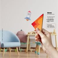 Foguetinho - Quadro Ou Placa Decorativa Com 6 Peças 6mm