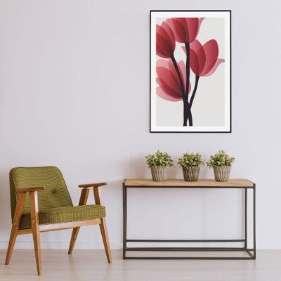 Quadro Pintura 4 Rosas 80x120 Cm Adesivo Fotográfico